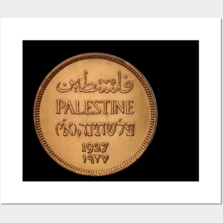 Boycott Israel free free Palestine , Palestine coin 1927 Posters and Art